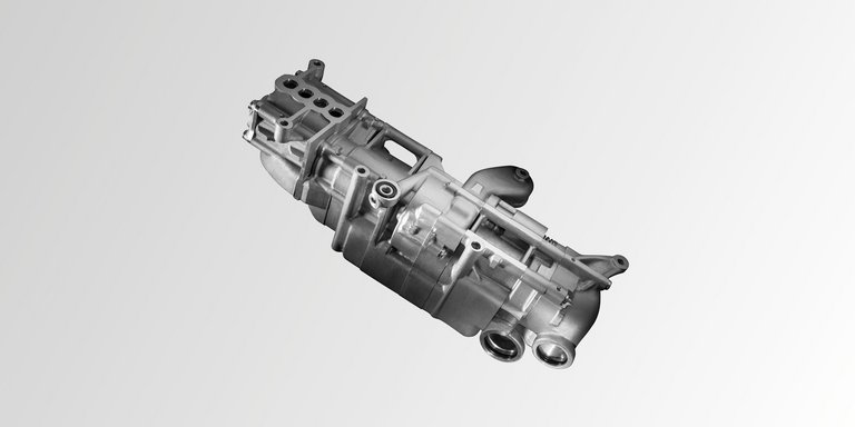 Detailaufnahme einer Trockenstumpfpumpe vom Pumpen Hersteller Scherzinger.