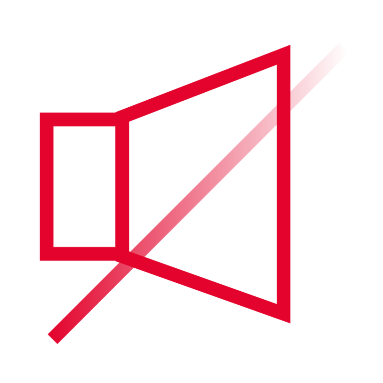 Leise Pumpen und Betrieb Icon für den leisen Betrieb und die leise Pumpen von Scherzinger als Vorteil.