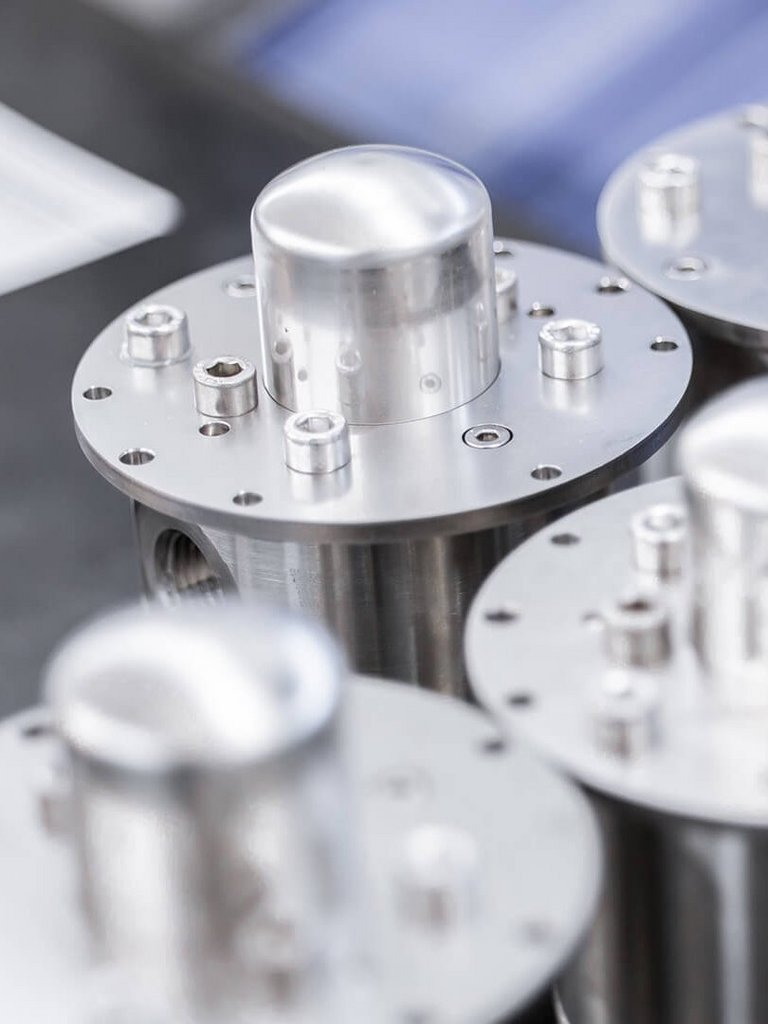 Zahnradpumpen Verbrauchsmessung Bild von Zahnradpumpen für die Verbrauchsmessung aus Edelstahl.