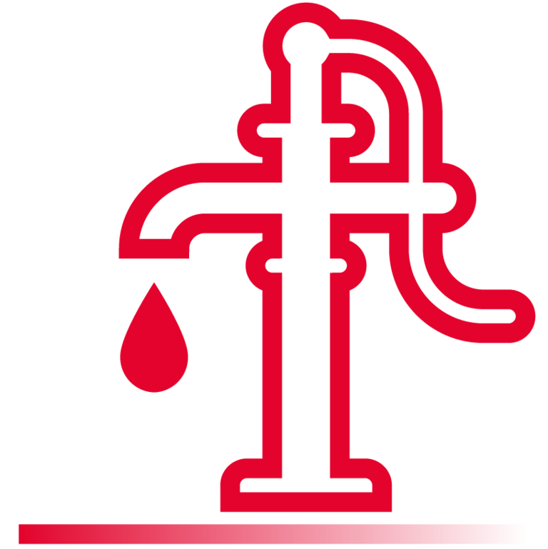 Wasserpumpe Scherzinger Icon für eine hydraulisch, mechanisch und elektrisch abgestimmten Salzlakepumpe.