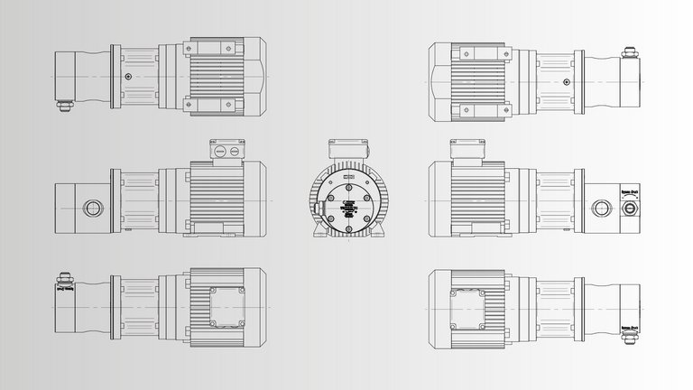 Sperrdrucksysteme CAD-Daten CAD-Daten einer Zahnradpumpe für Sperrdrucksysteme von Scherzinger.
