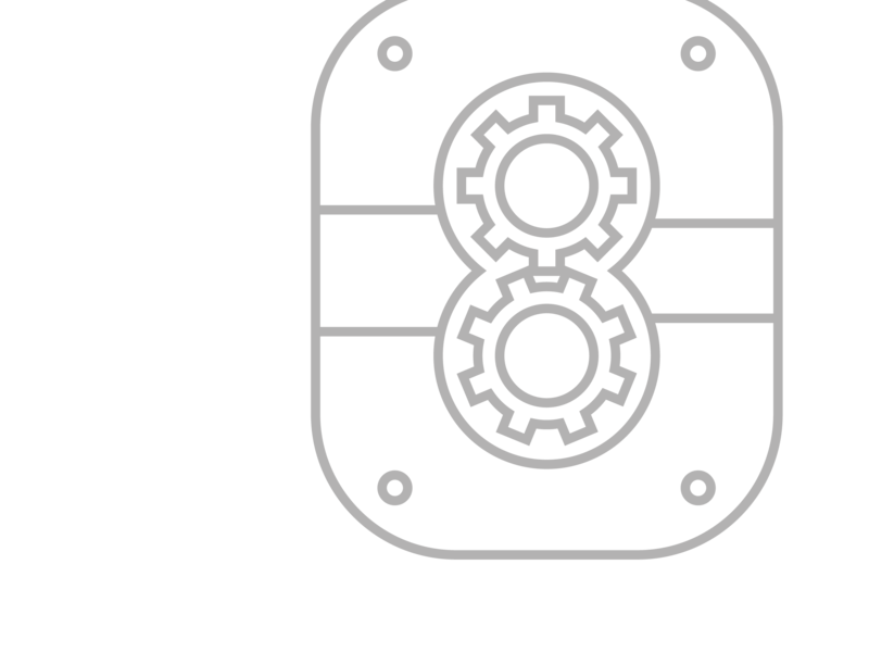 Illustration einerAußenzahnradpumpe von Scherzinger Pumpen GmbH.